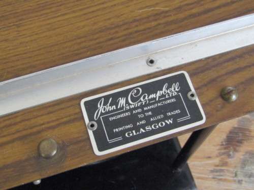 Original vintage John M Campbell Swift Rotary electric Gluer Machine, excellent and working, 25Kg