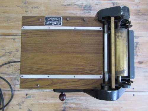 Original vintage John M Campbell Swift Rotary electric Gluer Machine, excellent and working, 25Kg