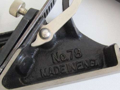 Vintage original Stanley No.78 Rabbet Plane in original Box, like new condition (value R600+)