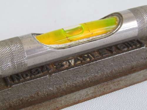 Vintage Cast Iron precision Spirit Level, Stanley No.34 USA, 15.5cm long, excellent and working