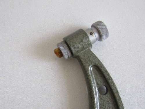 Vintage original Mitutoyo No.104-161 Micrometer in original wooden Case, Japan, Like new condition