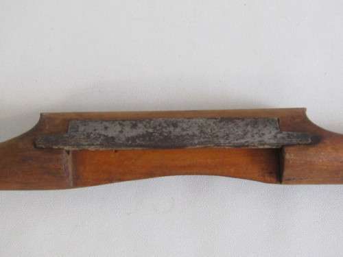Large Antique wooden Spokeshave Plane Scraper with Blade, excellent condition, 34cm long