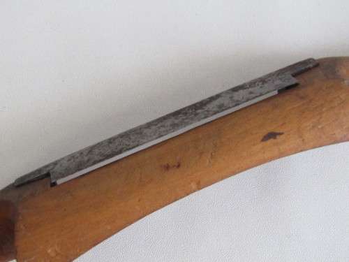 Large Antique wooden Spokeshave Plane Scraper with Blade, excellent condition, 34cm long