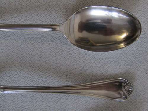 Antique set of 6 hallmarked sterling Silver Teaspoons, original Case, Cooper Bros, 1913, 75.5 grams