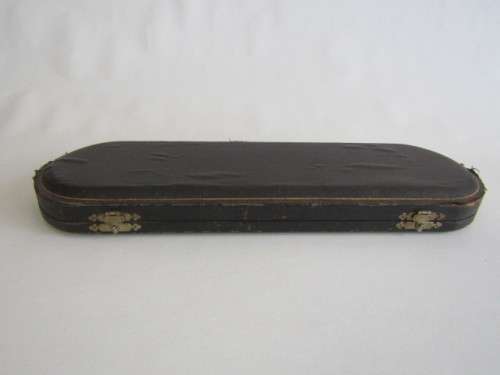 Antique Wostenholms Celebrated Carvers Set in original Case, solid silver and MOP handles