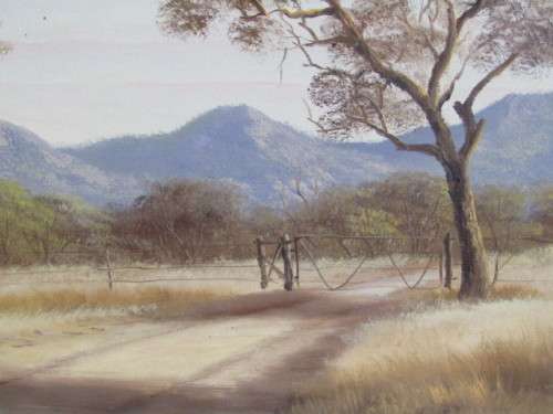 Large Original Hennie Coetzee (SA 20th) Oil on Canvas on Board Framed Painting, 65cm x 43cm