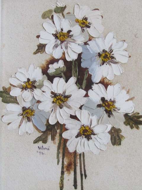 Pair of original Wilme Smit oil on board framed Paintings with certificates, dated 1982, 19cm x 14cm
