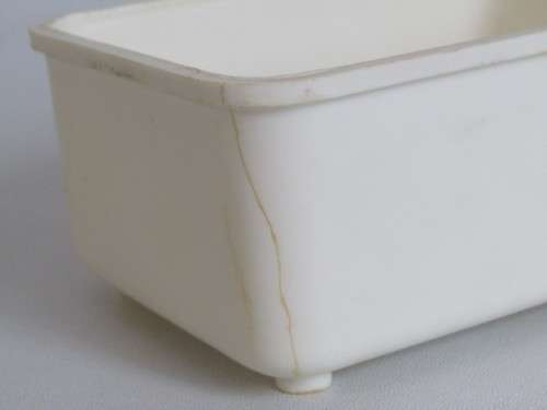 Vintage metal military Lunch Tin complete with Lid, Inner Tub, rubber Seal and Handle, 12x 10x 5cm
