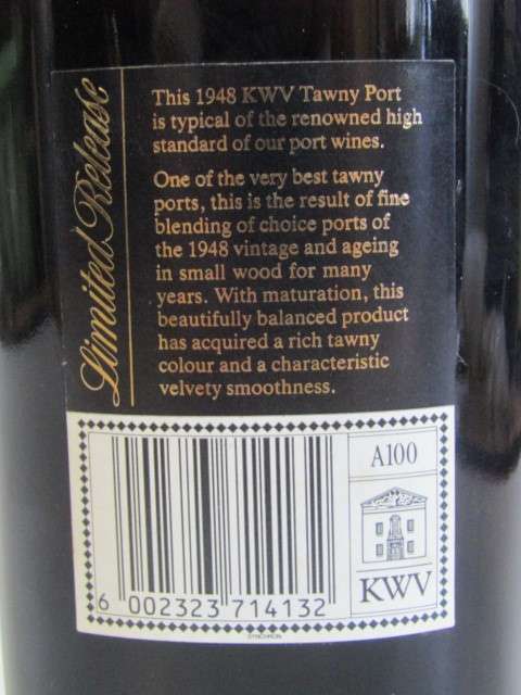 KWV 1948 Limited Release Port, Boberg, Sealed and Full, 750ml - 5 available - make an offer