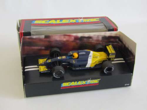 Boxed Scalextric electronic model racing Slot Car, Hornby, 12Vdc, Minardi F1, C.184, mint