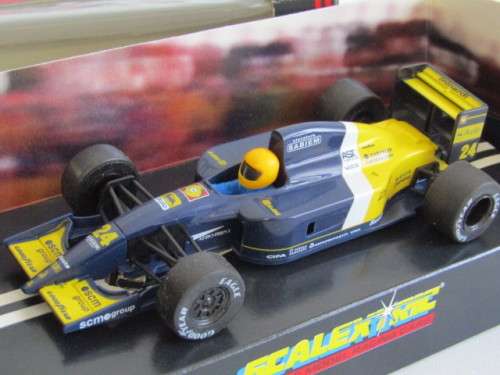 Boxed Scalextric electronic model racing Slot Car, Hornby, 12Vdc, Minardi F1, C.184, mint