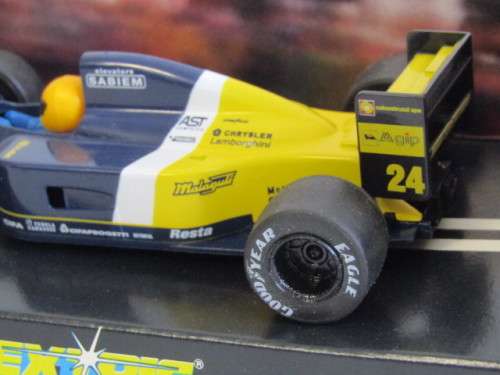 Boxed Scalextric electronic model racing Slot Car, Hornby, 12Vdc, Minardi F1, C.184, mint