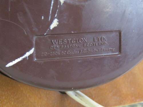 Vintage retro Electrical Westclox Mantle Clock in excellent and working condition, 23cm