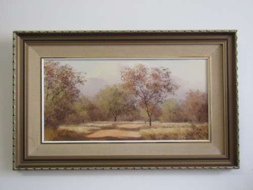 Original Thomas Hacking (20th Century) Oil on Board Painting, with COA and dated 1979, 59cm x 29cm,