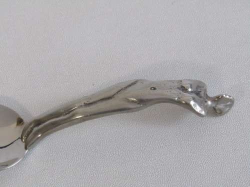 Lot of 3 original Designer Pewter Spoons, Carrol Boyes and Jenna Clifford, excellent condition