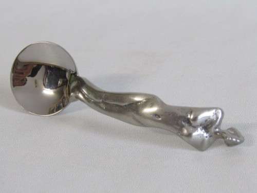 Lot of 3 original Designer Pewter Spoons, Carrol Boyes and Jenna Clifford, excellent condition