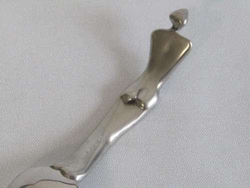 Lot of 3 original Designer Pewter Spoons, Carrol Boyes and Jenna Clifford, excellent condition