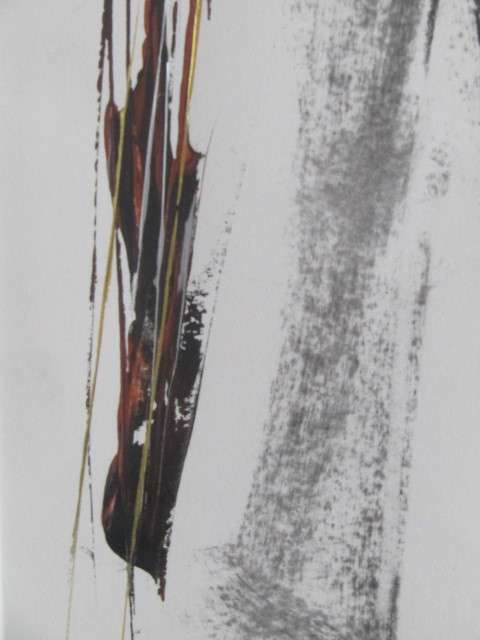 Original L.L Grant mixed media on Paper framed Painting "Figures from behind", Glass, 56cm x 39cm