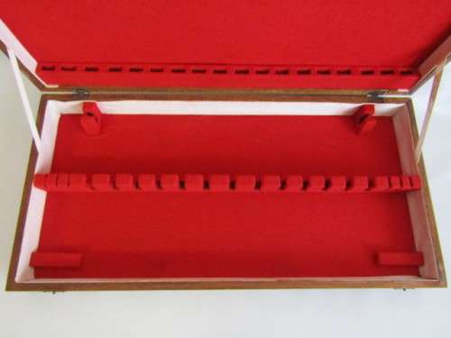 Large vintage solid Oak Cutlery Canteen in excellent condition, 60cm x 30cm x 8.5cm