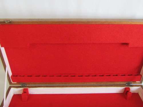 Large vintage solid Oak Cutlery Canteen in excellent condition, 60cm x 30cm x 8.5cm