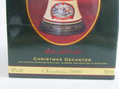 Original 1996 Christmas Bells Old Scotch Whisky, 750ml, original Box, sealed and full