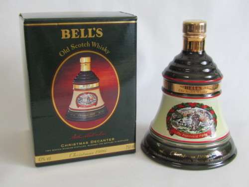 Original 1996 Christmas Bells Old Scotch Whisky, 750ml, original Box, sealed and full