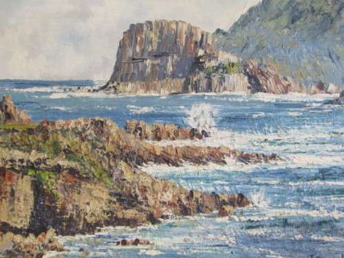 Original T Reyneke Oil on Board Painting in Frame, excellent condition, 59cm x 45cm