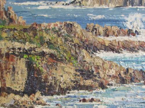 Original T Reyneke Oil on Board Painting in Frame, excellent condition, 59cm x 45cm