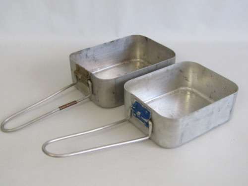 Set original old SADF Dixie Pans, 18cm x 14cm