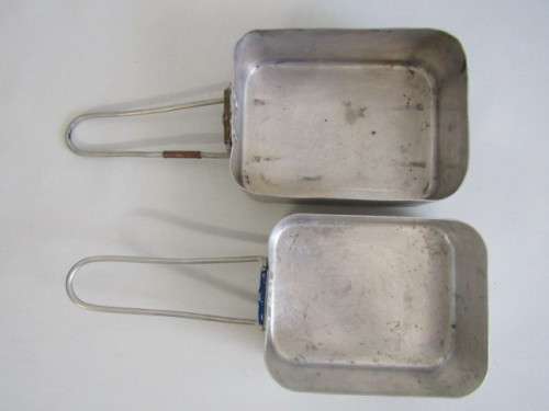 Set original old SADF Dixie Pans, 18cm x 14cm