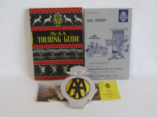Original vintage AA Car Badge with original AA Documents, excellent condition