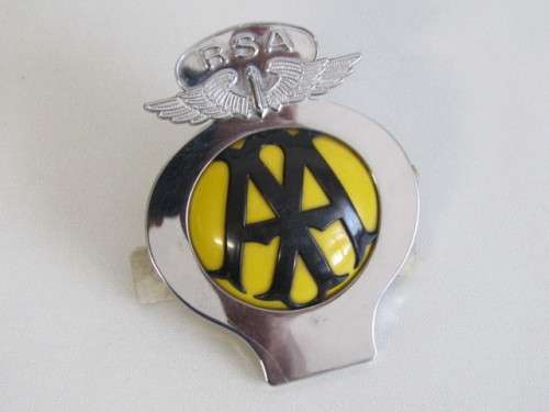Original vintage AA Car Badge with original AA Documents, excellent condition