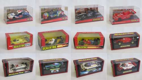 Vintage 90's - 00's release scale Model Slot Car, Scalextric Austin Martin DBR 1/300, original Box