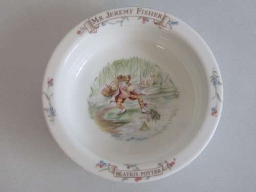 Vintage original Royal Albert - Beatrix Potter small Bowl "Mr Jeremy Fisher" 1986, excellent, 16cm