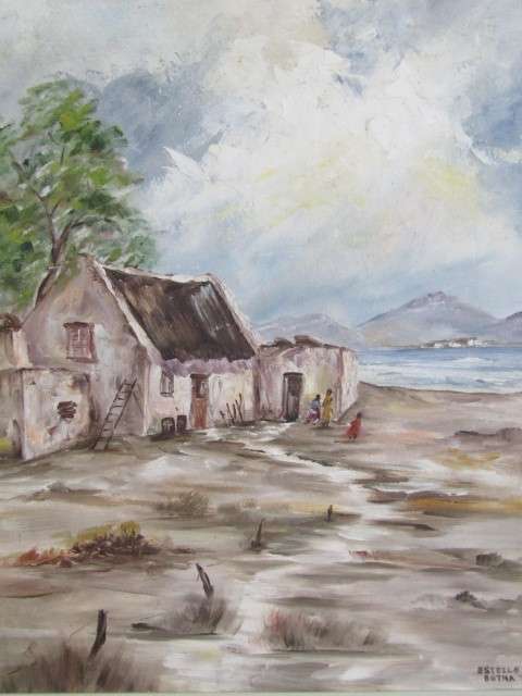 Estelle Botha Oil on Board Framed Painting, dated '87, 47x 38cm **Crazy R1 Start - Value R1500+**