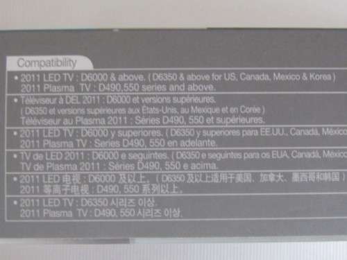 Samsung 3D Active Glasses, new in box with battery and manual