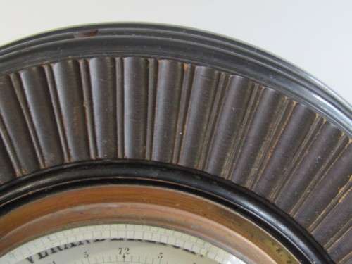 Large wood mounted vintage German Barometer or Hydrometer, 1960's, excellent and working, 26cm