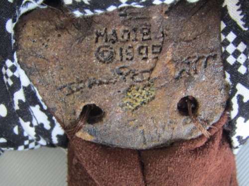 Rare hand made Nelson Mandela Doll with Clay Head, Hands and Feet, filled Suede  Body, Stamped,41cm