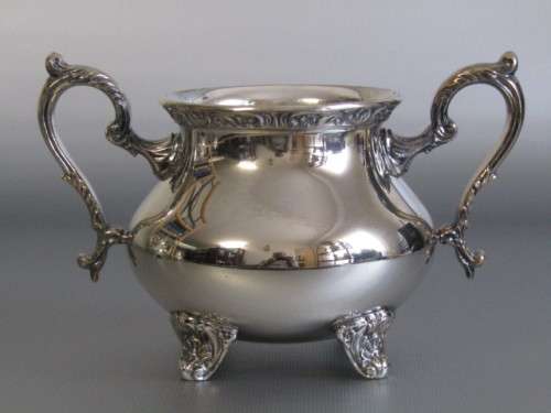 Vintage 4 piece Galleon silverplated Tea and Coffee serving Set, large Pots 25cm
