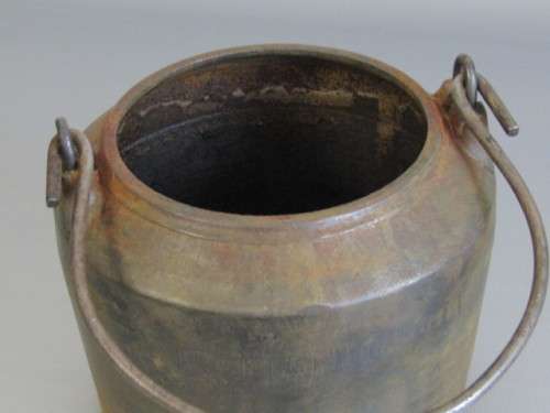 Antique solid Cast Iron Glue / Melting Pot with inner Pot, excellent condition, 16cm diam x 12cm