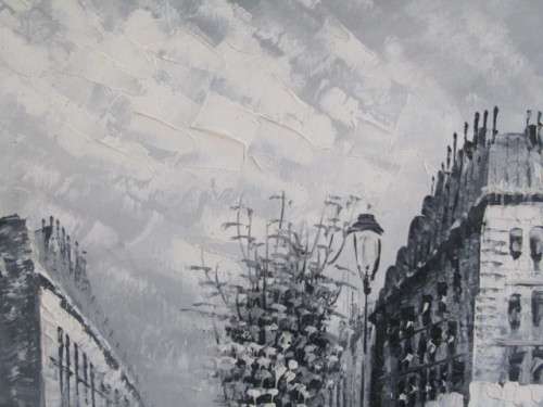 Large scale Oil on Board Framed Painting in excellent condition, 88cm x 59cm