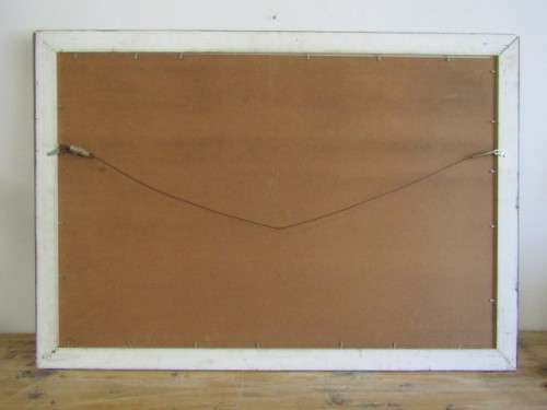 Large scale Oil on Board Framed Painting in excellent condition, 88cm x 59cm