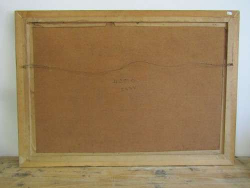 Large scale Oil on Canvas on Board Framed Painting by D. Froman, 91cm x 61cm