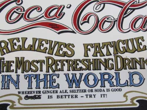 Original vintage Coca Cola Mirror serving Tray, excellent condition, 41cm x 29cm