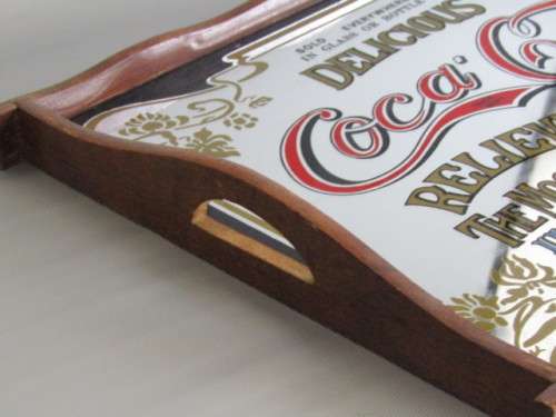 Original vintage Coca Cola Mirror serving Tray, excellent condition, 41cm x 29cm