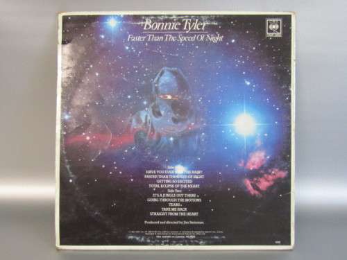 Original vintage Bonnie Tyler LP - Faster than the speed of night, excellent condition