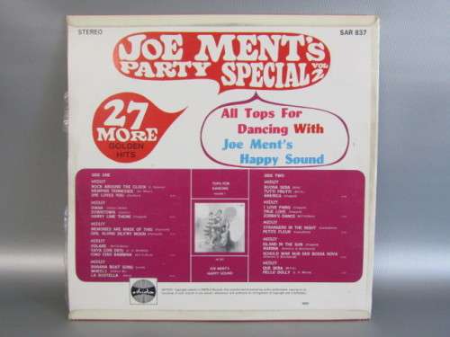 Original vintage Joe Ment's LP - Party special Vol.2, excellent condition