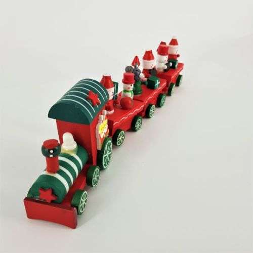 Wooden Christmas Decor Train