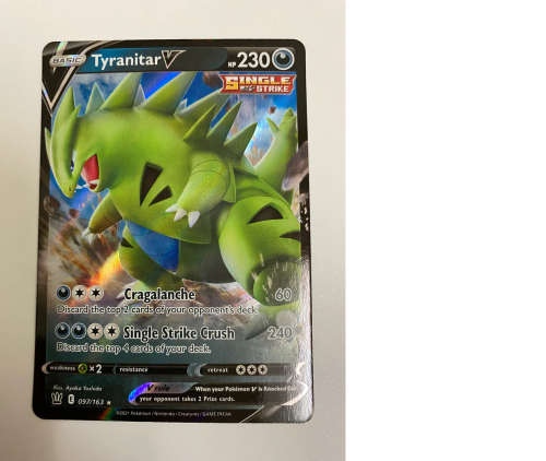 Pokemon Trading Cards - TCG - Tyranitar V - 097/163 - Ultra Rare - Battle Styles - NM