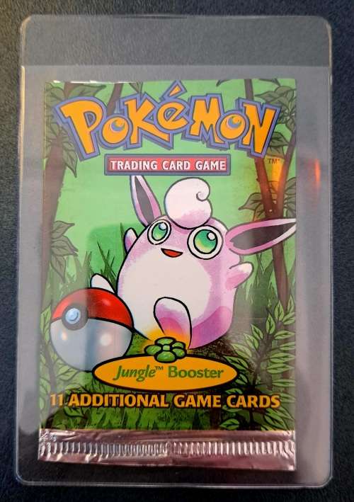 Pokemon Trading Cards - 1999 Jungle Unlimited Booster Wrapper (Empty) - Wigglytuff Artwork